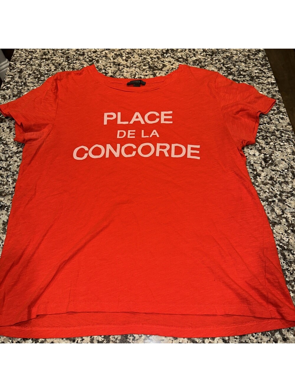 WOMENS  L J CREW PLACE DE LA CONCORDE PARIS FRANCE STREET T-SHIRT